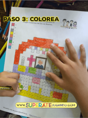 Pixel Día de Muertos 1 - Numeros y Letras - Altar de Muertos - colorear