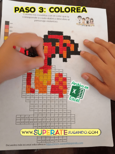 Pixel Harry Potter Letras y Numeros Fenix colorear