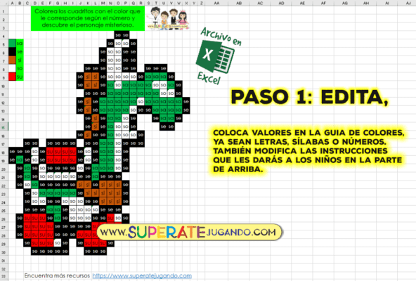 Pixel Mario Bros 1 - Numeros y Letras - Yoshi editar
