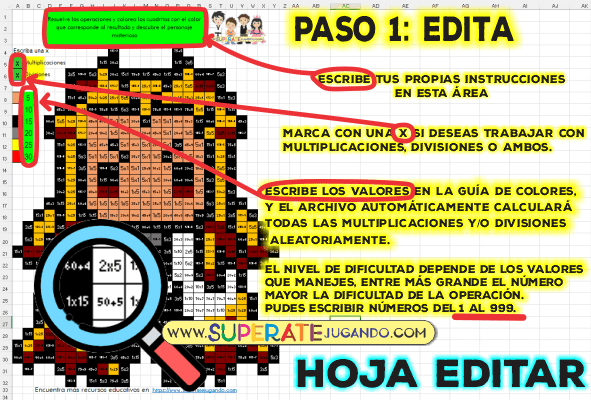 Pixel Demon Slayer Multiplicaciones y Divisiones Kyojuro editar