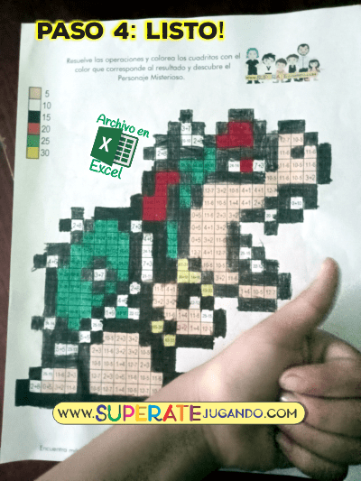 Pixel Mario Bros 2 Sumas y Restas Bowser listo