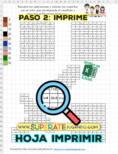 Pixel Minecraft Sumas y Restas 