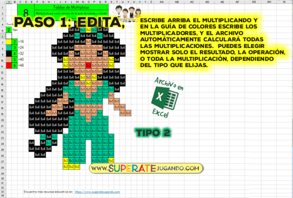 Pixel Princesas 1 - Tablas de Multiplicar - Jasmin - editar