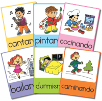 Flashcards-Verbos-Gerundio-Español