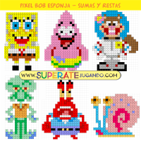 Pixel-Bob-Esponja-Sumas-y-Restas