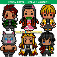 Pixel-Demon-Slayer-Letras-y-Numeros