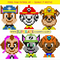Pixel Paw Patrol - Sumas y Restas