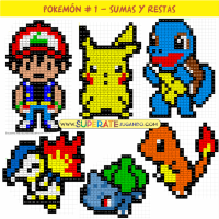 Pixel Pokemón 1 - Sumas y Restas
